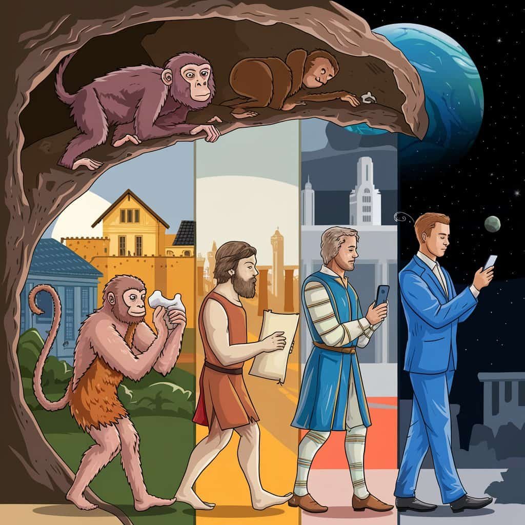 Its a picture showing evolution of digital marketing